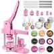 Button Maker Machine Multiple Sizes, 25mm+32mm+58mm Pin 25mm, 32mm, 58mm Pink