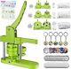 Button Maker Machine Multiple Sizes 330 Sets, Pin Maker 1+1.25+2.25 Inch Green