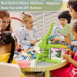 Button Maker Machine Multiple-Sizes Pin Maker Machine 1.25 Inch+2.25 Inch, Int