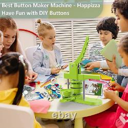 Button Maker Machine Multiple-Sizes Pin Maker Machine 1.25 Inch+2.25 Inch, Int