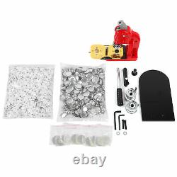 Button Maker Machine Round Pin 32mm Badge Press Kit with1000 Button Parts Supplies