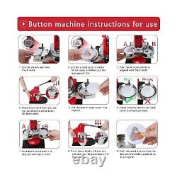 Button Maker Machine Set, Multiple Sizes Button Maker Machine 58+75mm, Push P