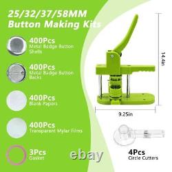 Button Maker Multiple Sizes with 400pcs Button Supplies UPISON Pin Maker 4 Si