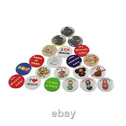 DAWEI 500Pcs 1 25mm Blank Badge & Button Parts for Badge Maker Machine