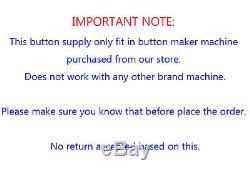 DIY 1,000 complete sets 1-1/2pin badge button for Pro button maker machine