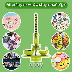 DIY 58mm Badge Press Machine Set with 100 Button Parts