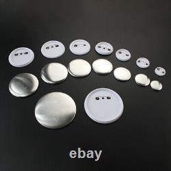 DIY Badge Button Maker Supplies/Parts Metal Pin Back 25-75mm Round 1000Set