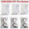 Diy Badge Button Maker Supplies/parts Metal Pin Back 32/58mm Round 1000/2000 Qty