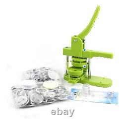 DIY Button Maker Machine Keychain Metal Cover Badge Punch Press Making