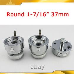 DIY PRO Round 37mm Interchangeable Die Mould for Pro Badge Button Maker