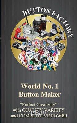 DIY Pro N4 Badge Button Maker Machine+Adjust Circle Cutter+100 Pin Back Parts
