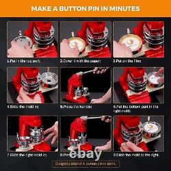 Durable Button Maker Kit Includes 1000 Blanks & User-Friendly Design