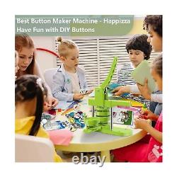 Happizza Button Maker Machine Multiple Sizes, Pin Maker Machine 1.25 in+2.25