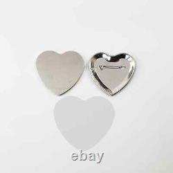 Heart Shape Button Maker Badge Making Machine + Paper Cutter +1000pcs Supplies