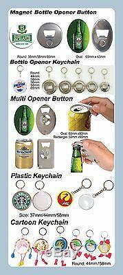 KIT! 1 25mm Badge Button Maker+ Circle Cutter+ 1,000 Metal Pin Back Supplies