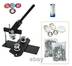 KIT 25mm (1) Badge Button Maker-B400+Round Mould+500 Pin Parts+Circle Cutter