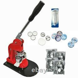 KIT 37mm (1.5) Badge Button Maker-1+Round Mould+200 Pin Parts+Circle Cutter