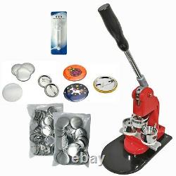 KIT 44mm (1.75) Badge Button Maker-1+Round Mould+100 Pin Parts+Circle Cutter