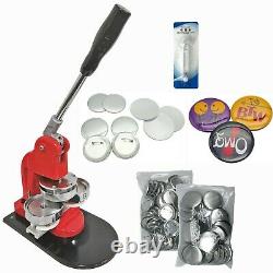 KIT 75mm (3) Badge Button Maker-1+Round Mould+100 Pin Parts+Circle Cutter