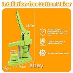 MK. Bear Button Badge Maker Machine 32mm 1.25 in DIY Gift Installation-Free Pi