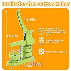 MK. Bear Button Badge Maker Machine 58mm 2.25 in Installation-free DIY Pin But