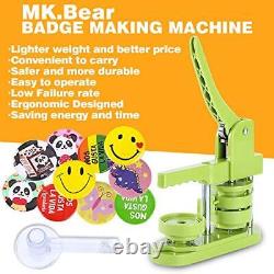 MK. Bear Button Badge Maker Machine 58mm 2.25 in Installation-free DIY Pin But