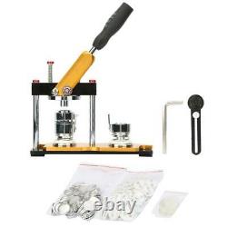 Manual Button Maker 25mm Badge Machine with 100 Sets Circle Button Parts