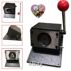 Manual Heart Shape 52x57mm Graphic Punch Die Cutter Badge/Button Maker US SHIP