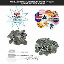 Metal PIN Back Button Parts 500pcs Additional Extra Button Maker Badge
