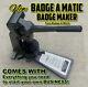 New Complete Badge A Minit Matic Minute 2 1/4 Button Maker Over $450 Retail