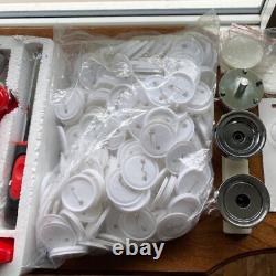 NWT Dawei Plastic Button Badge Maker Machine 100 Piece Set Cutter 2 Inches 50 mm