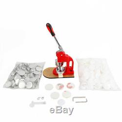 New Button Badge Maker Machine 58mm Pin with 500 pcs Blank Materials 1 Cutter