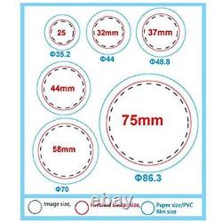 New Button Maker Badge Maker 1 Inch 25mm Aluminum Frame 500 Parts Circle Cutter