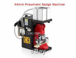 Pneumatic Badge Maker Automatic Button Round Badge Machine with 44mm Mold 220V