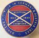 Rangers 1933 Tour Of Germany & Austria Badge Maker Fattorini Glasgow Button Hole