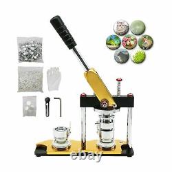 Rotate Button Maker Machine 1.25Inch / 32mm, Button Badge Kit Pins Punch Press