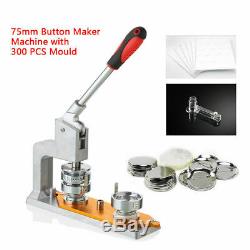 Rotated Button Maker Machine Badge Punch Press Machine 3 75mm+300 DIY Buttons