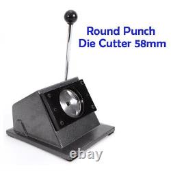 Round Punch Die Cutter Graphic Card Cutting Machine Badge/Button Maker 1Pc