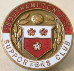 SOUTHAMPTON Rare SUPPORTERS CLUB Badge Maker H SLINGSBY Ltd NUNEATON BUTTON HOLE