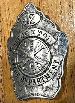 Stockton, California Fire Department Badge Early 1900's