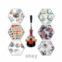 TOAUTO Button Badge Maker 37mm 1.5 Inch Button Badge Kit Pins Punch Press Mac