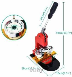 TOAUTO Button Badge Maker 58mm 2-1/4 inch Button Badge Kit Pins Punch Press Mach