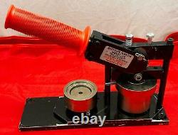 Tecre American Button Machine/Maker MODEL #150 with100 Blank Badges & Hand Press