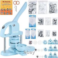 Three-in-One Button Maker Machine Kit with 300pcs Parts and Panda Magic Book