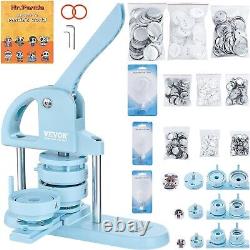 Three-in-One Button Maker Machine Kit with 300pcs Parts and Panda Magic Book