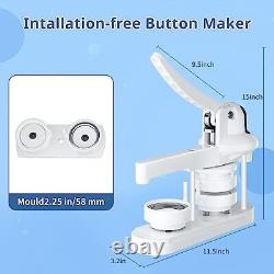Tigoola Button Maker58mm(2.25 inch) Pin Maker MachineButton Press MachineBadg