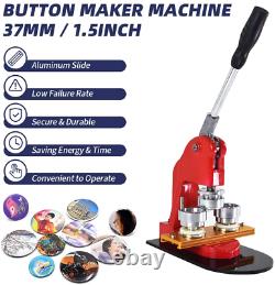 Toauto Button Badge Maker 37Mm 1.5 Inch Button Badge Kit Pins Punch Press Machin