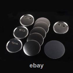 USA 1000pcs Round 37mm DIY Badge Button Maker Supplies/Parts Metal Pin Back