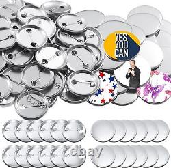 USA 1000pcs Round 37mm DIY Badge Button Maker Supplies/Parts Metal Pin Back