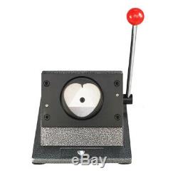 USA 57x52mm Badge Button Maker Punch Press Machine Supplies Heart-Shaped